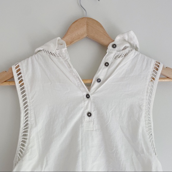 Free People Twice As Nice Gauzy Twofer Tunic Top - Picture 5 of 6